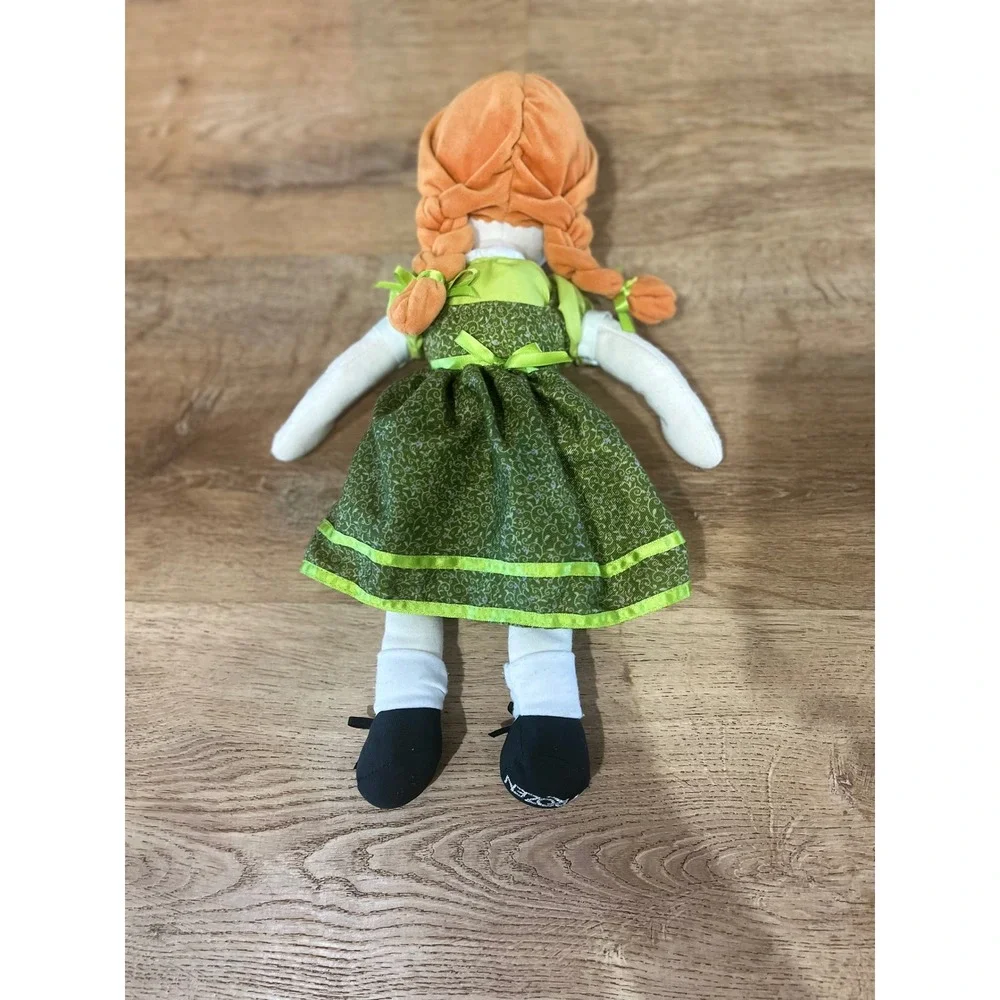Disney Frozen Anna Plush Rag Doll‎ Green Dress Disney Theatrical Group Broadway